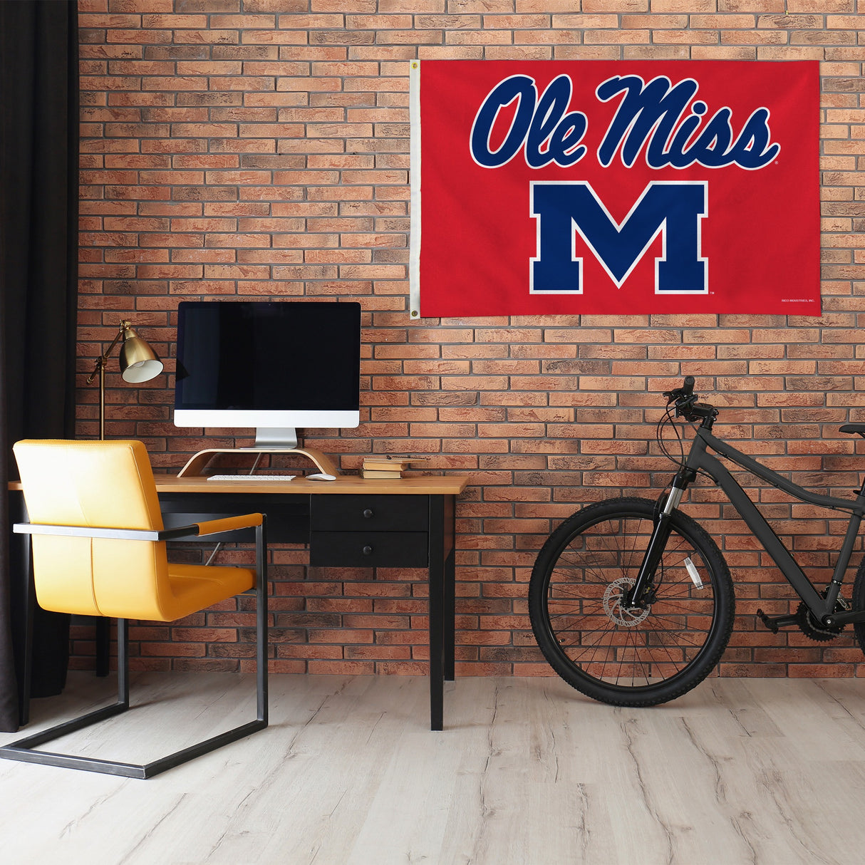 Rico Industries NCAA University of Mississippi - Ole Miss Standard 3' x 5' Banner Flag-1