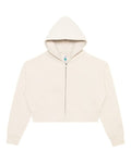 Lane Seven Women's Relaxed Cropped Full-Zip Hoodie Sweatshirt-1