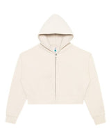 Lane Seven Women's Relaxed Cropped Full-Zip Hoodie Sweatshirt-1