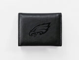Rico Industries NFL  Philadelphia Eagles  Laser Engraved Faux Leather Trifold Wallet-1