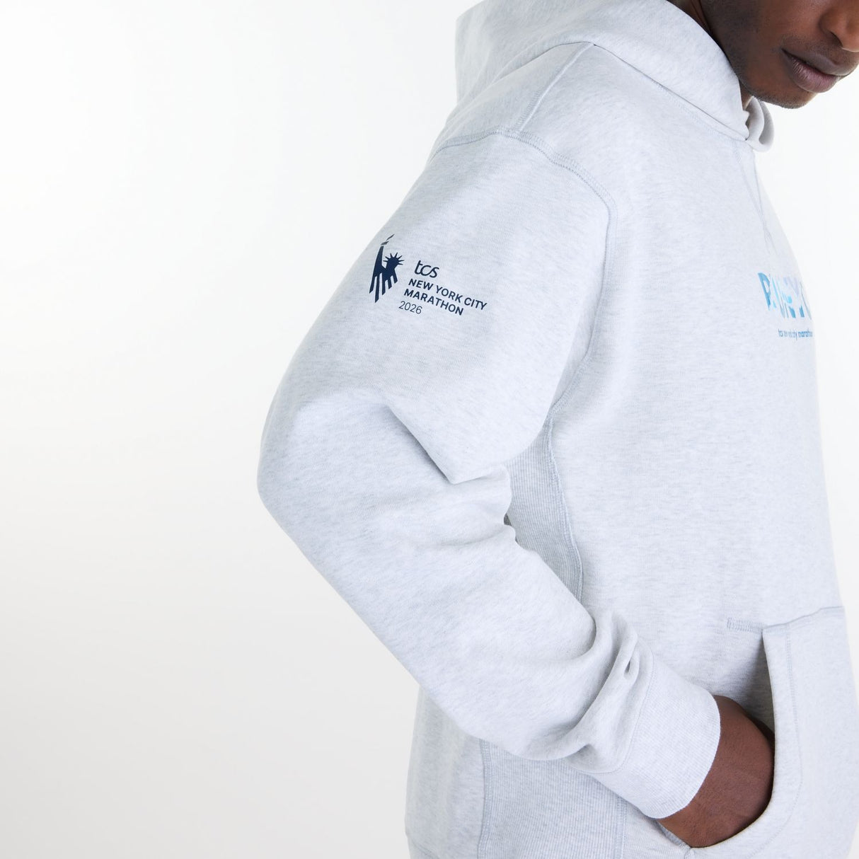 New Balance Men's NYC Marathon Athletics French Terry Graphic Hoodie-5