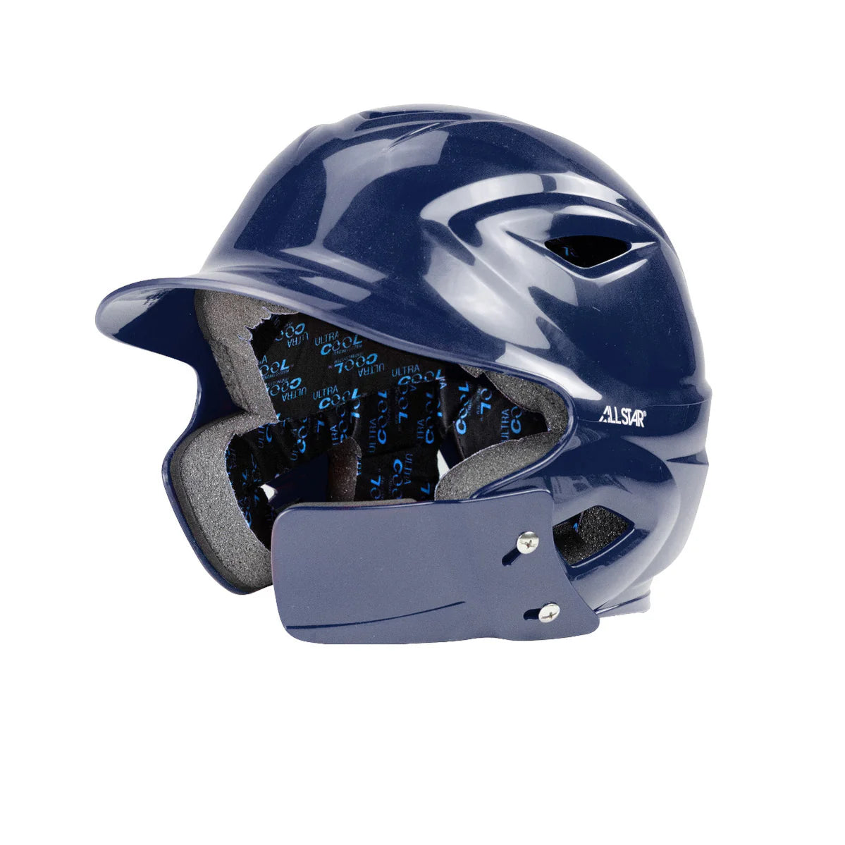 All Star Youth S7 Gloss Batting Helmet with Attached Jawline™ Guard