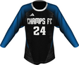 Adidas Women's Long Sleeve Crew Neck Jersey with Mesh Inserts League Outfitters