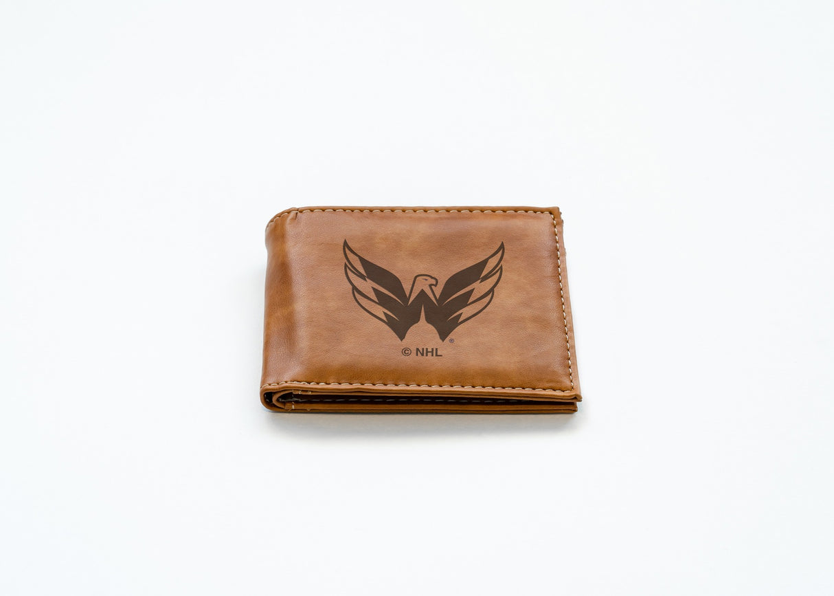 Rico Industries NHL  Washington Capitals  Laser Engraved Billfold Wallet-2