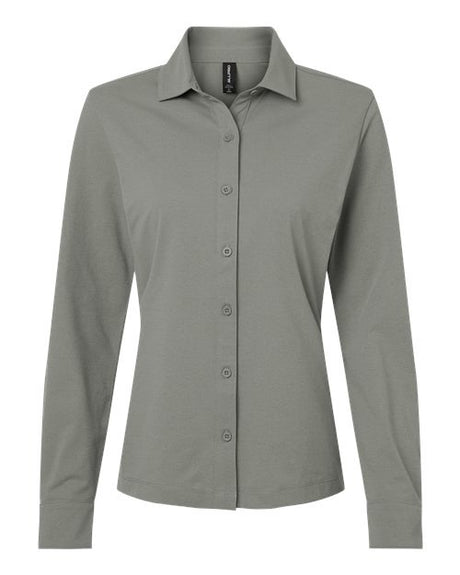 AllPro Women's Pro-Flex Sorona Button Down Shirt-1