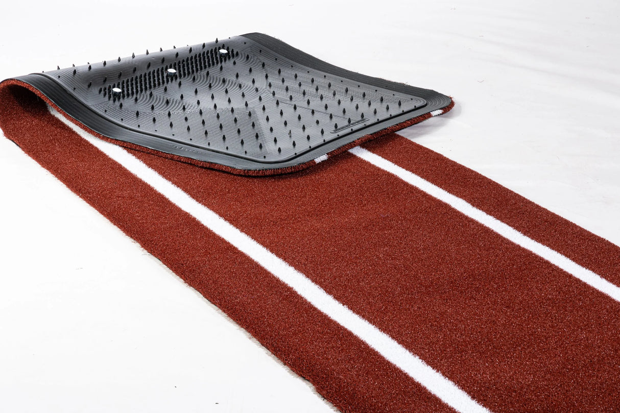 Portolite Softball Signature Practice Mat with Spikes-5