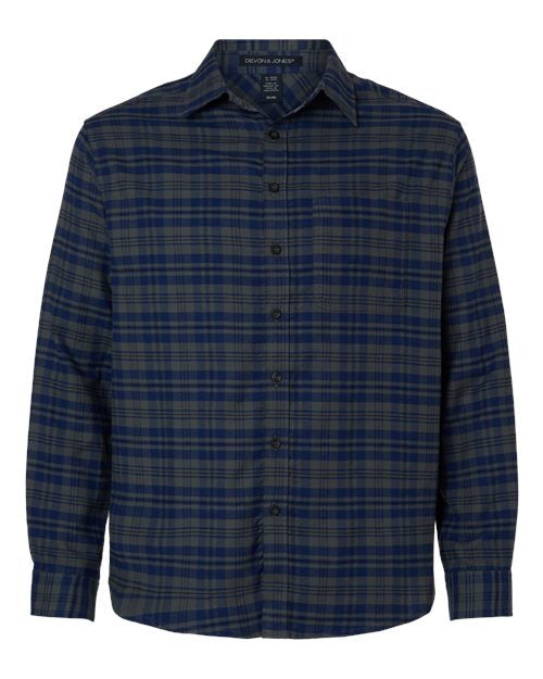 Devon & Jones Men's Concord Yarn-Dye Flannel Shirt-1