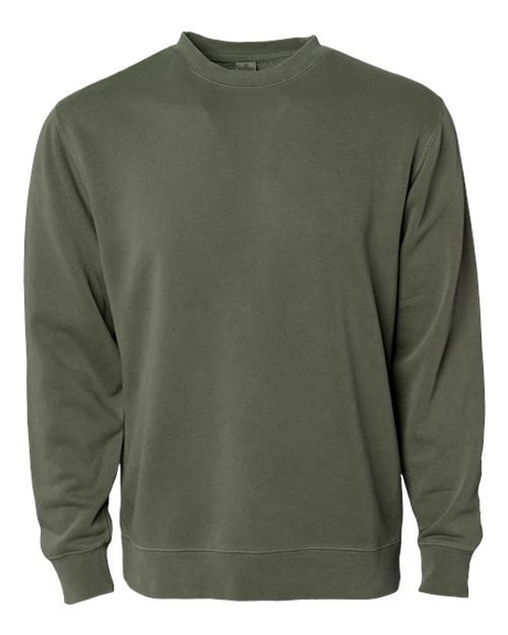Independent Trading Co. Men's Midweight Pigment-Dyed Crewneck Sweatshirt-1
