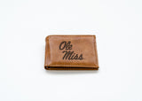 Rico Industries NCAA University of Mississippi - Ole Miss  Laser Engraved Billfold Wallet-2