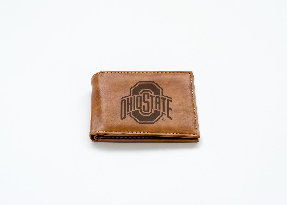 Rico Industries NCAA Ohio State Buckeyes  Laser Engraved Billfold Wallet-2