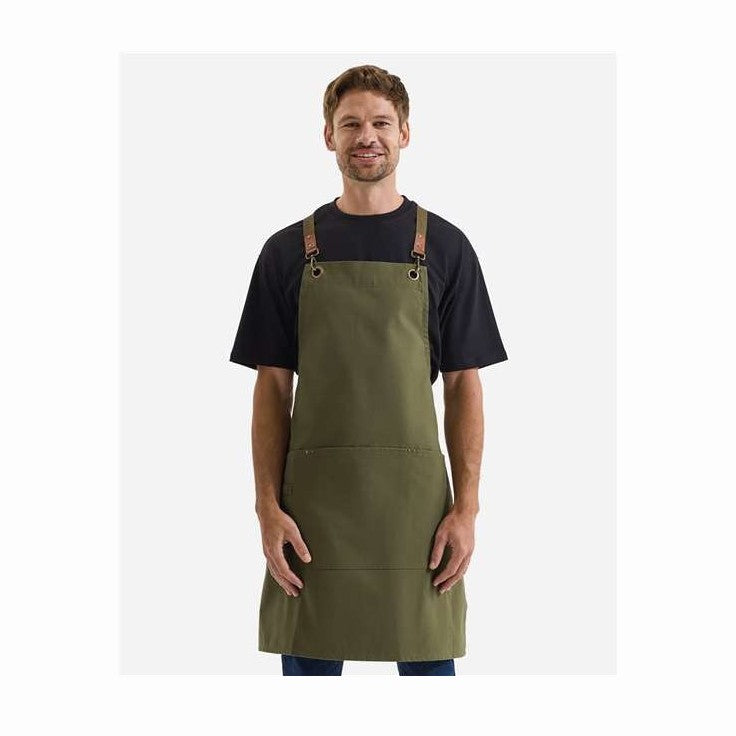 Artisan Collection by Reprime Clip & Clasp Cross-Back Bib Apron-1