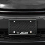 Rico Industries NHL  Montreal Canadiens Black 12" x 6" Chrome License Plate Frame-1