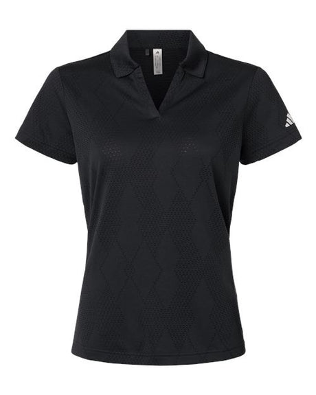 adidas Women's Textured Jacquard Polo-1