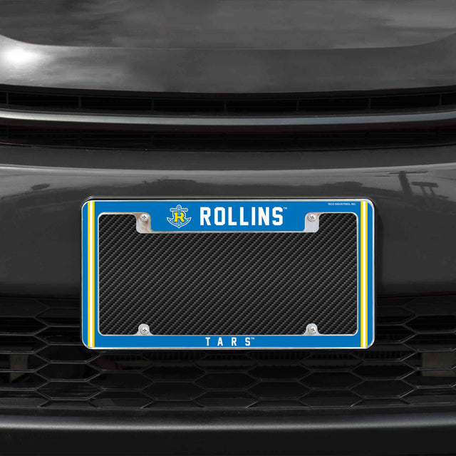 Rico Industries NCAA Rollins Tars 12" x 6" Chrome License Plate Frame-1