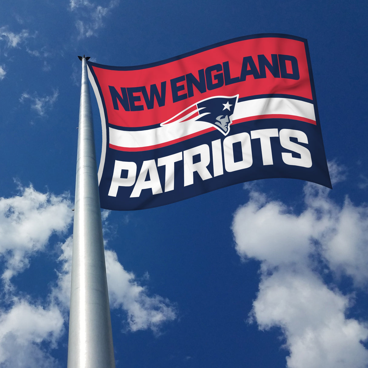 Rico Industries NFL  New England Patriots Bold 3' x 5' Banner Flag-2