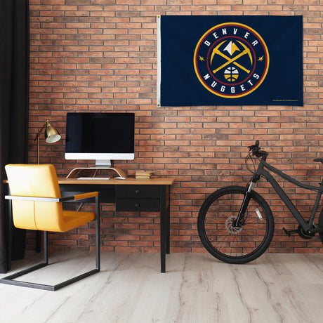 Rico Industries NBA  Denver Nuggets Standard 3' x 5' Banner Flag-1