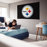 Rico Industries NFL  Pittsburgh Steelers Standard 3' x 5' Banner Flag-3