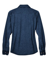 Harriton Women's Denim Shirt-2