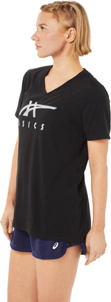 Asics Women's Stripes V Neck-3