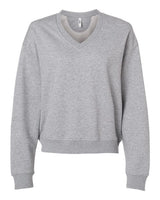 American Apparel Women's French Terry V-Neck Sweatshirt-1