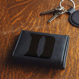 Rico Industries NCAA Duke Blue Devils  Laser Engraved Faux Leather Trifold Wallet-2