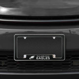 Rico Industries NFL  Philadelphia Eagles Black 12" x 6" Chrome License Plate Frame-1