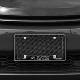 Rico Industries NHL  Columbus Blue Jackets Black 12" x 6" Chrome License Plate Frame-1