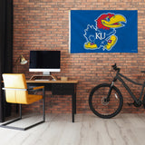 Rico Industries NCAA Kansas Jayhawks Standard 3' x 5' Banner Flag-1
