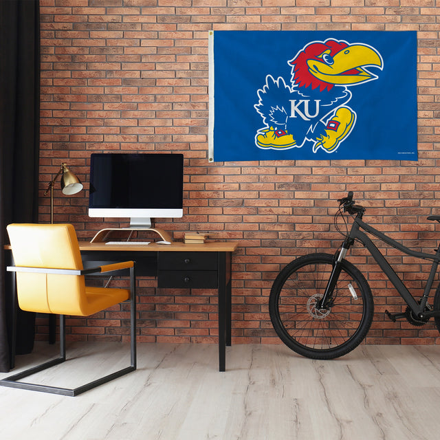 Rico Industries NCAA Kansas Jayhawks Standard 3' x 5' Banner Flag-1
