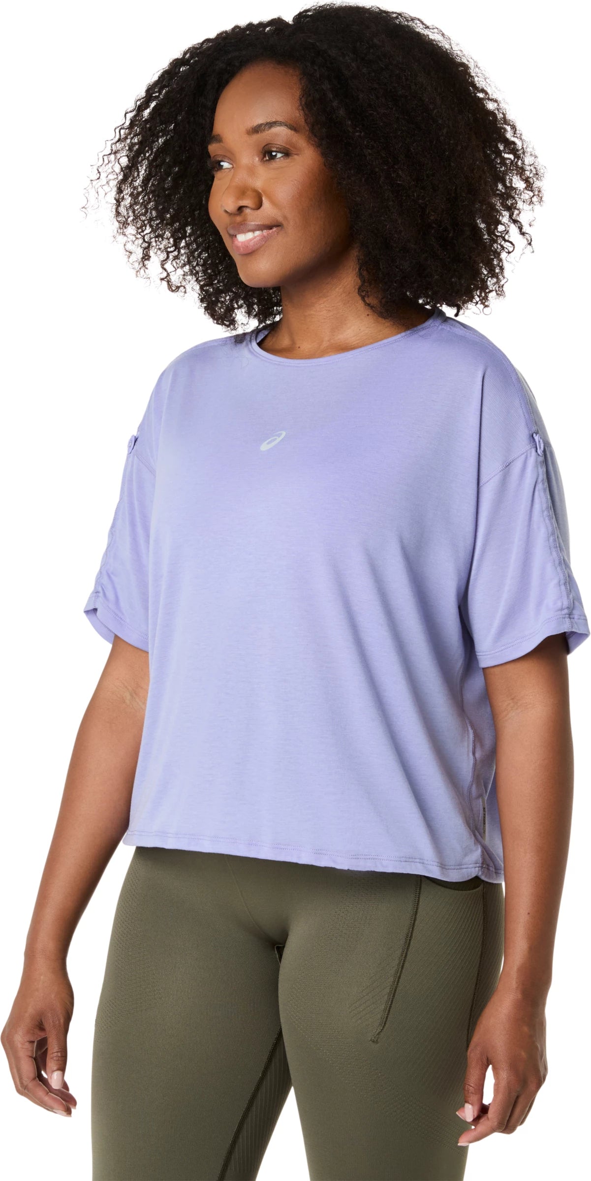 Asics Women's Nagino Run Adjustable Short Sleeve Top-3