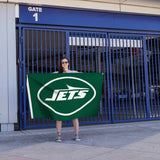 Rico Industries NFL  New York Jets Primary Logo 3' x 5' Banner Flag-3