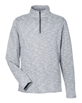 North End Men's Eclipse Jacquard Quarter-Zip Pullover-1
