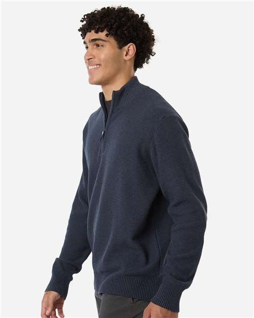 Devon & Jones Men's Hartland Textured Quarter Zip Sweater-4