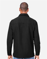 Harriton Men's Flex Twill Overshirt Jacket-5