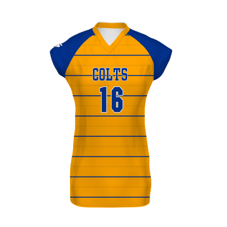 Women's Freestyle Sublimated Cap Sleeve Volleyball Jersey League Outfitters