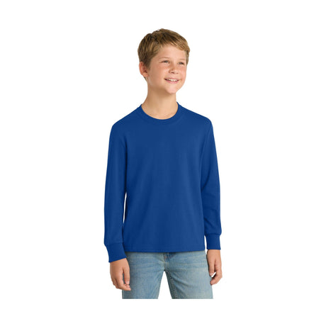 Port & Co Youth   Long Sleeve Core Cotton Tee