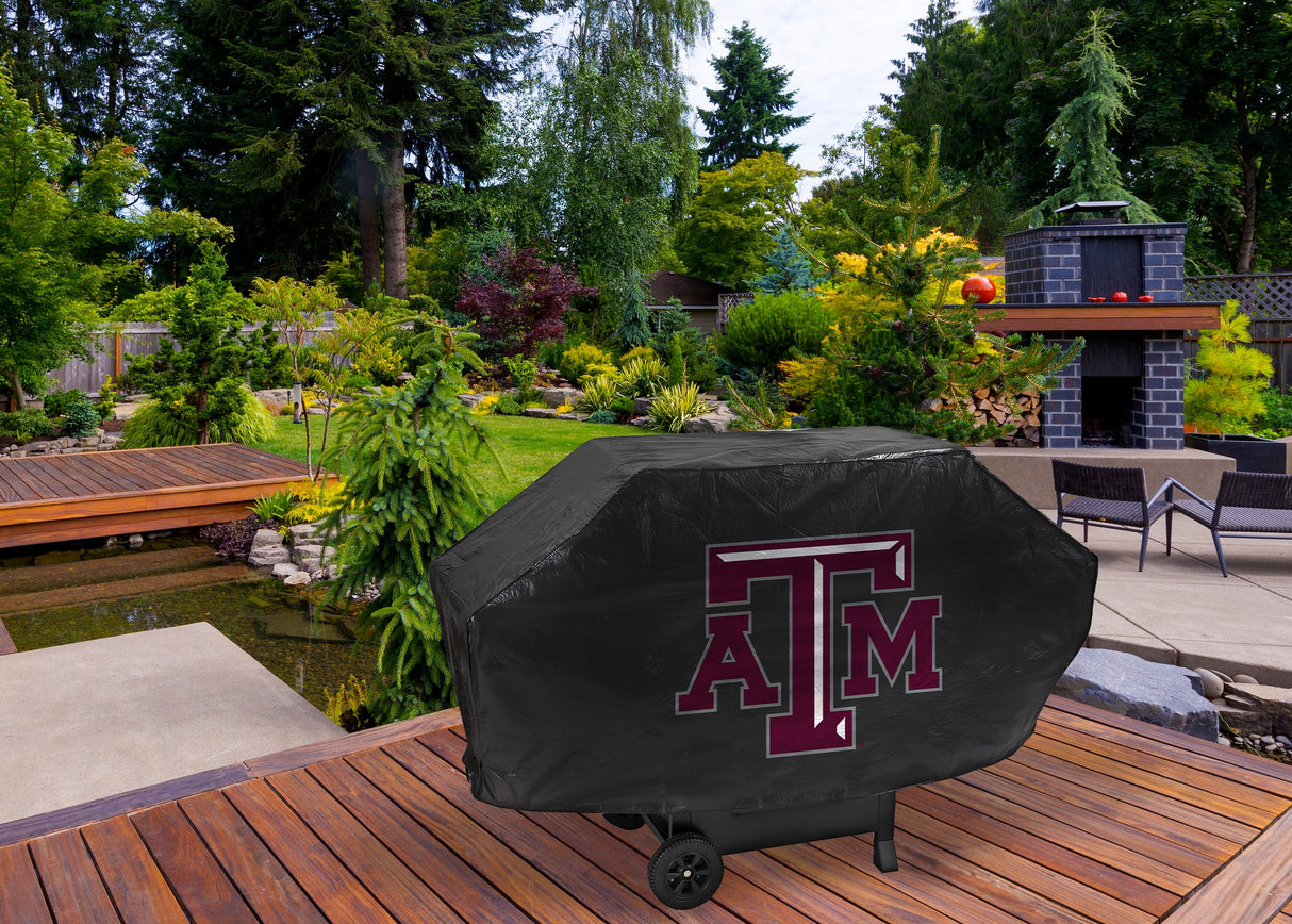 Rico Industries NCAA Texas A&M Aggies Black Deluxe Grill Cover-1