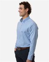 Devon & Jones Men's CrownLux Performance Spencer Poplin Dress Shirt-4
