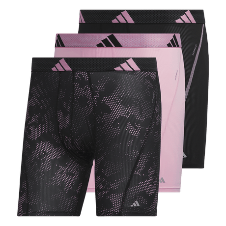 adidas Men's Performance Mesh Graphic 3-Pack Boxer Brief Mens Apparel Underwear