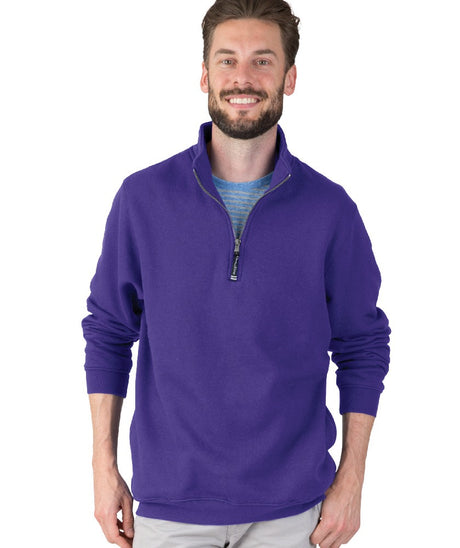Charles River Unisex Crosswind Quarter Zip Sweatshirt-2