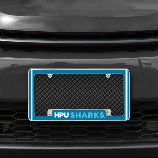 Rico Industries NCAA Hawaii Pacific Sharks 12" x 6" Chrome License Plate Frame-1