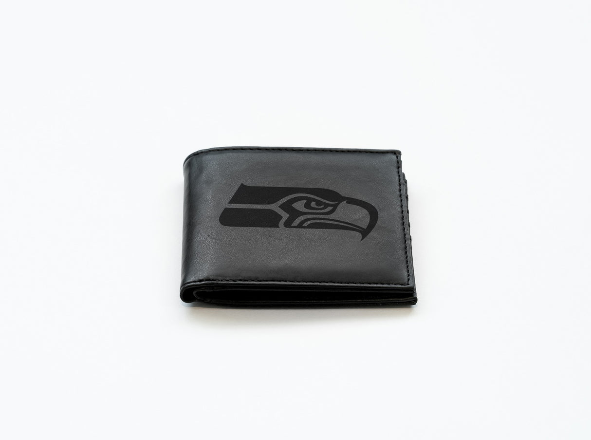 Rico Industries NFL  Seattle Seahawks  Laser Engraved Billfold Wallet-2