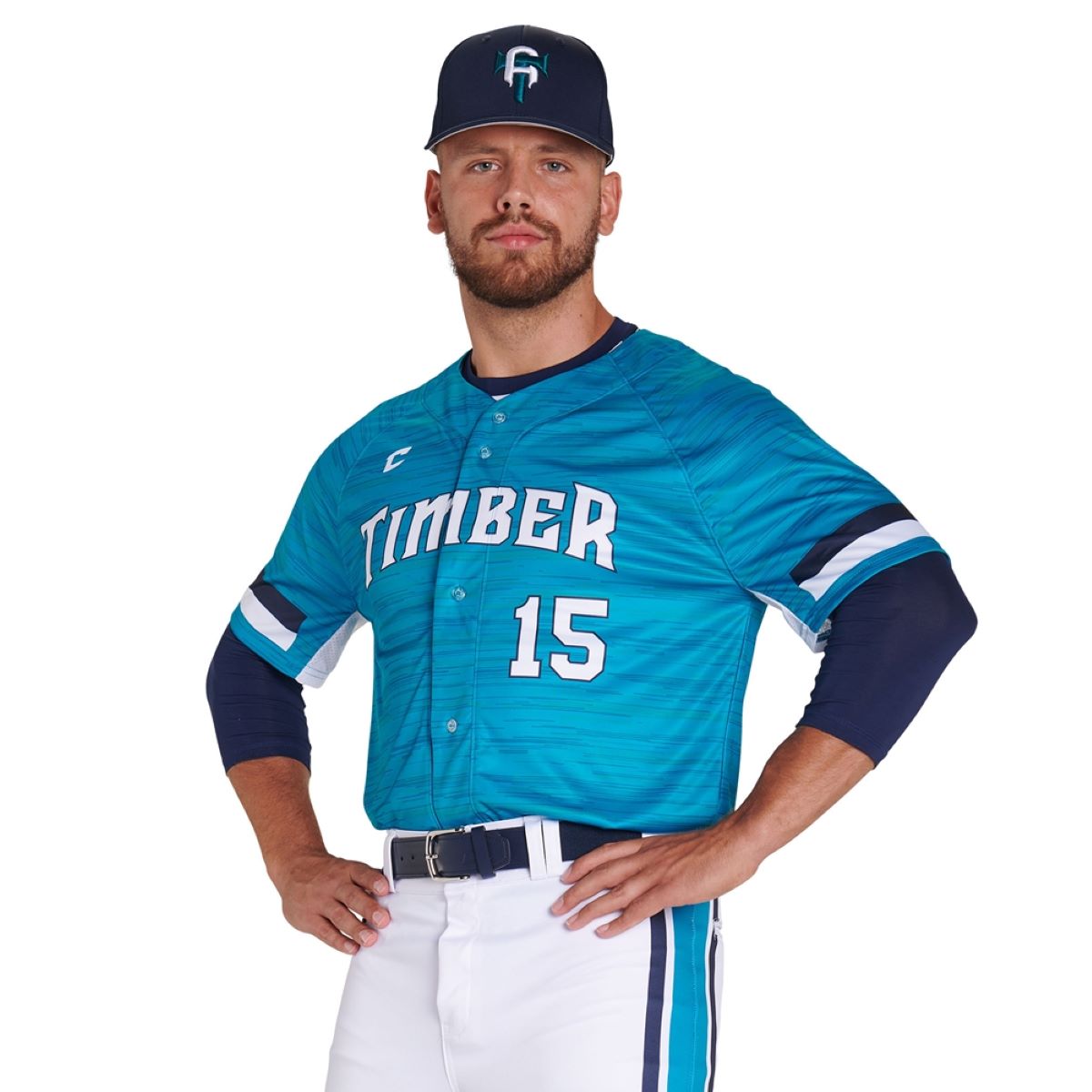 Custom Full Button Pro Neck Short Sleeve Fitted Jersey Team Baseball Jerseys