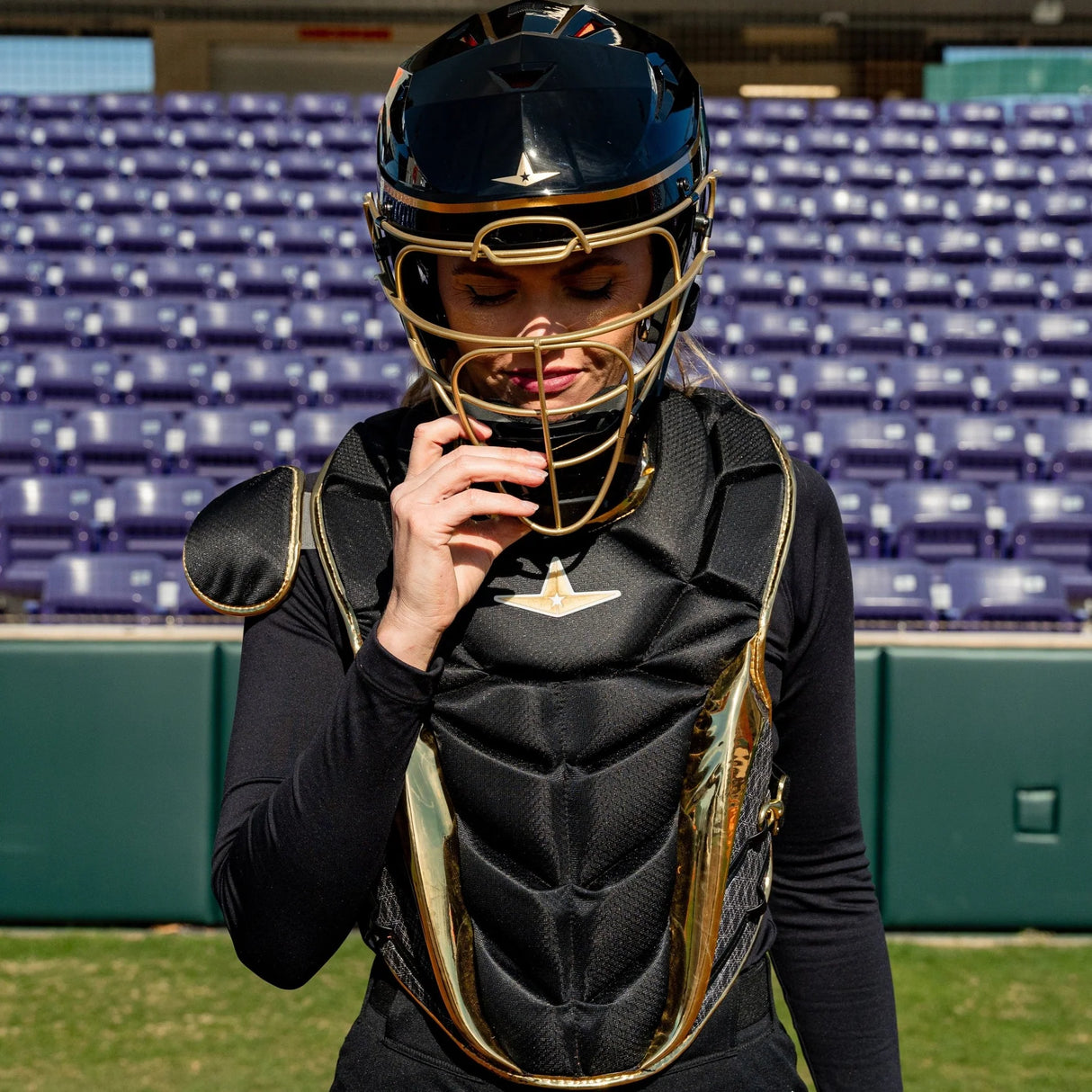 All Star PHX™ Gold Diamond Collection Softball Catching Kit
-9
