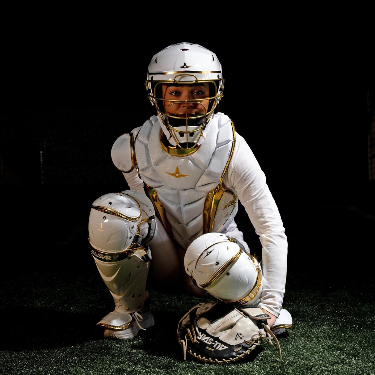 All Star PHX™ Gold Diamond Collection Softball Catching Kit
-7