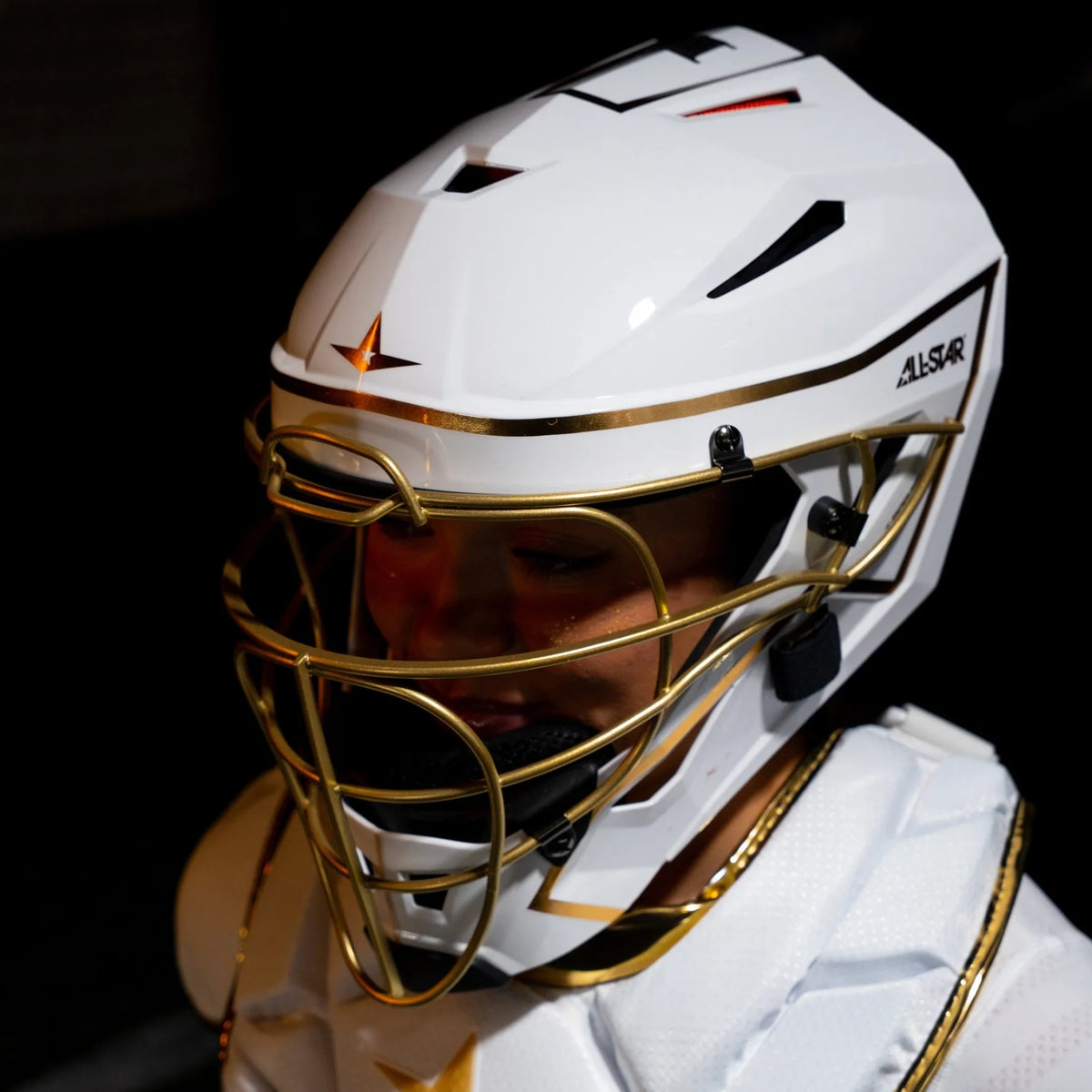 All Star PHX™ Gold Diamond Collection Softball Catching Kit
-8