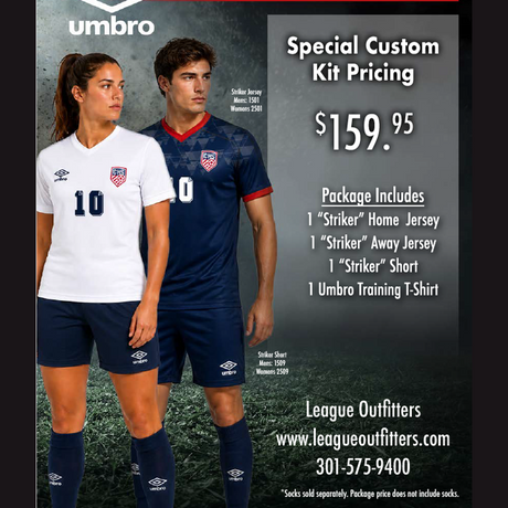 Custom Umbro Home & Away Soccer Uniform Package Team Soccer Uniform Packages