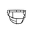 Schutt F7 EGOP 808 NB Premium Titanium Facemask Football Facemasks Adult
