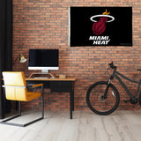 Rico Industries NBA  Miami Heat Black 3' x 5' Banner Flag-1