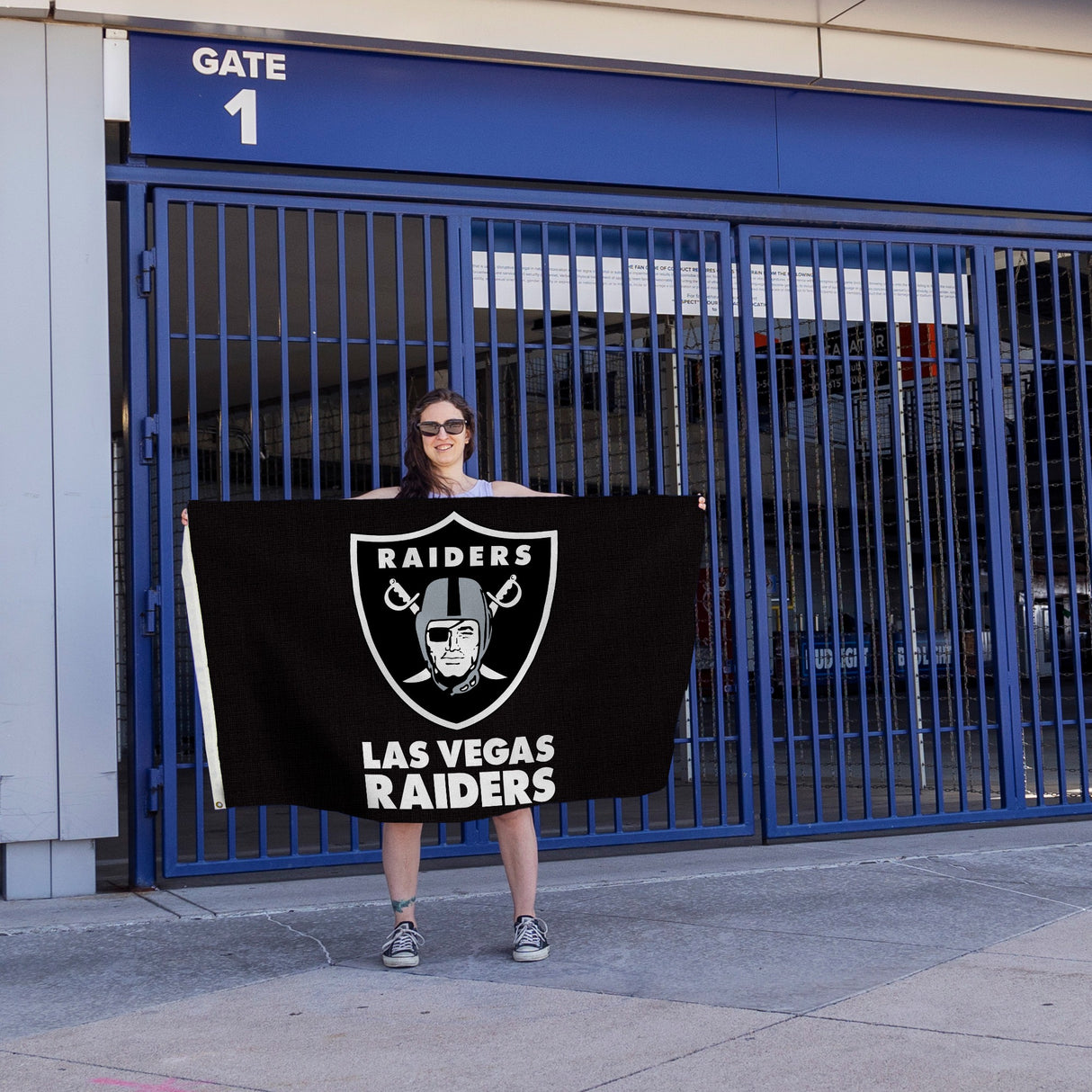 Rico Industries NFL  Las Vegas Raiders Primary-LV 3' x 5' Banner Flag-4